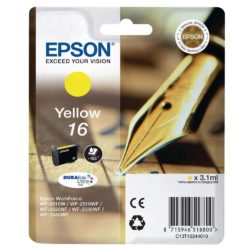 Epson Pen 16 DURABrite Ultra Ink, Ink Cartridge, Yellow Single Pack, C13T16244010